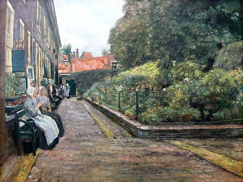 1847-Max Liebermann - Casa di Stephens a Leida - Alte Nationalgalerie, Berlino